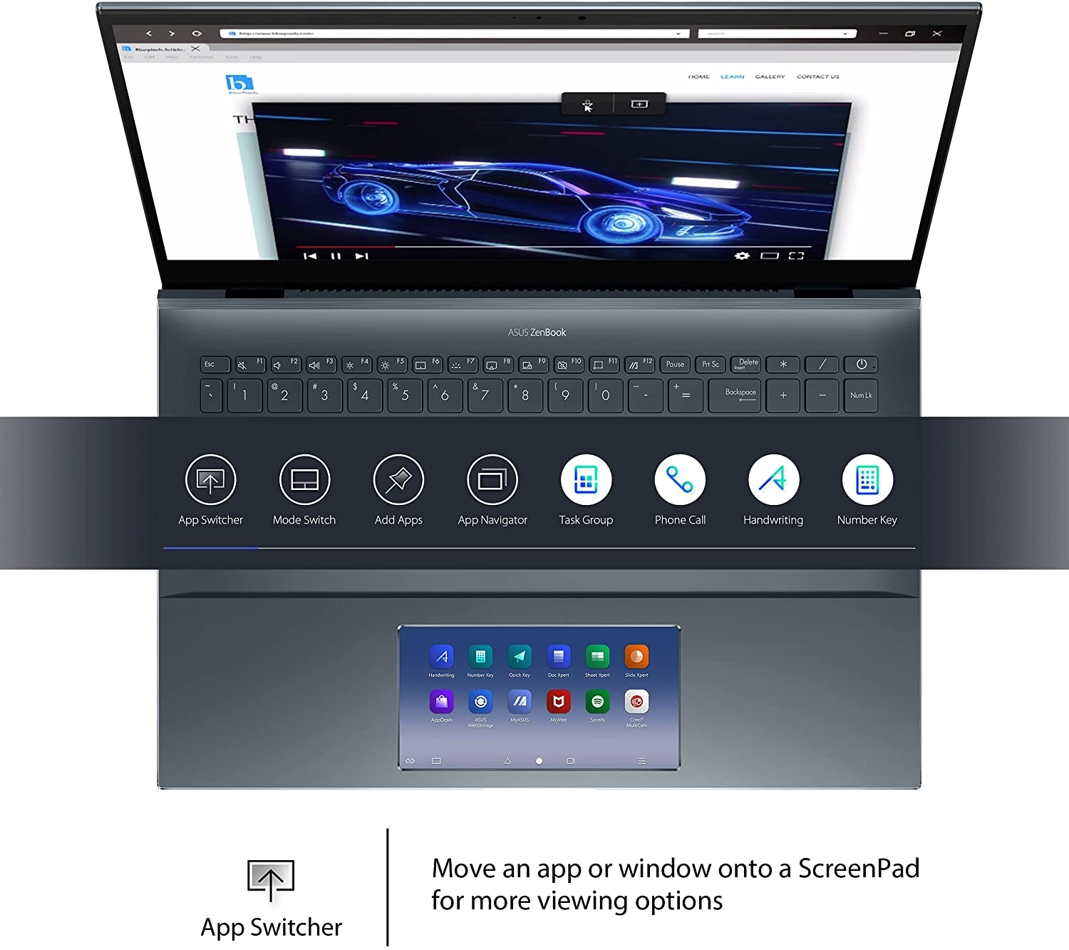 Asus ZenBook laptop image