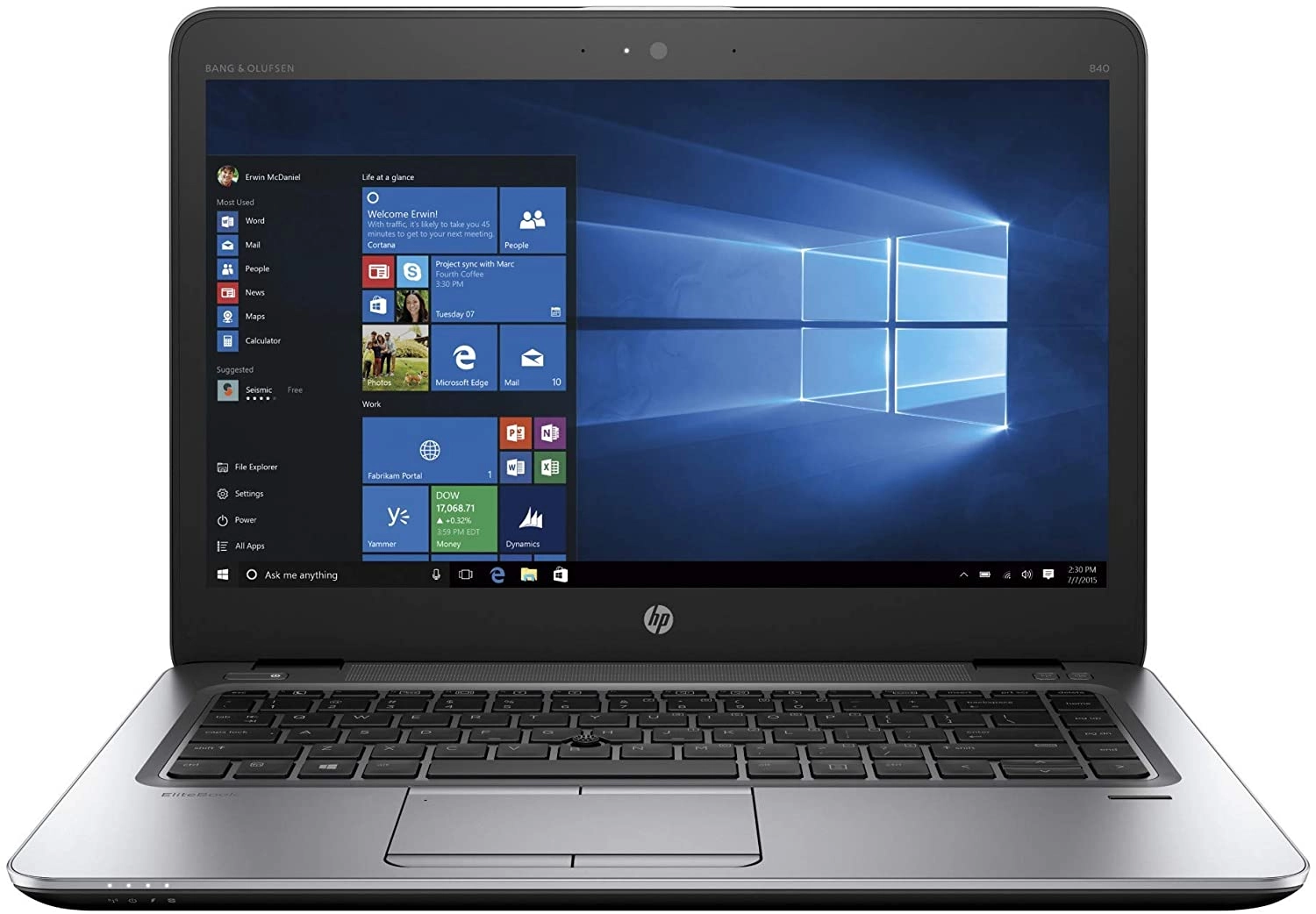 HP 840 G3 i5 laptop image