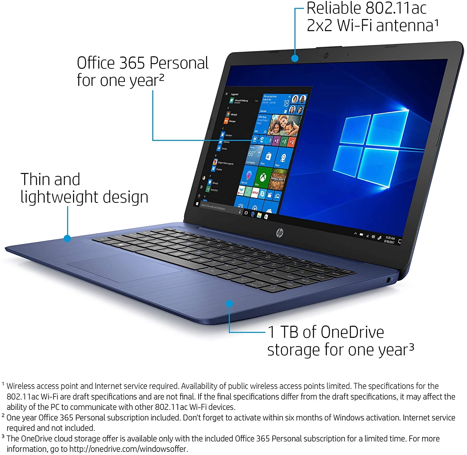 imagen portátil HP Stream Laptop 14-ds0090nr