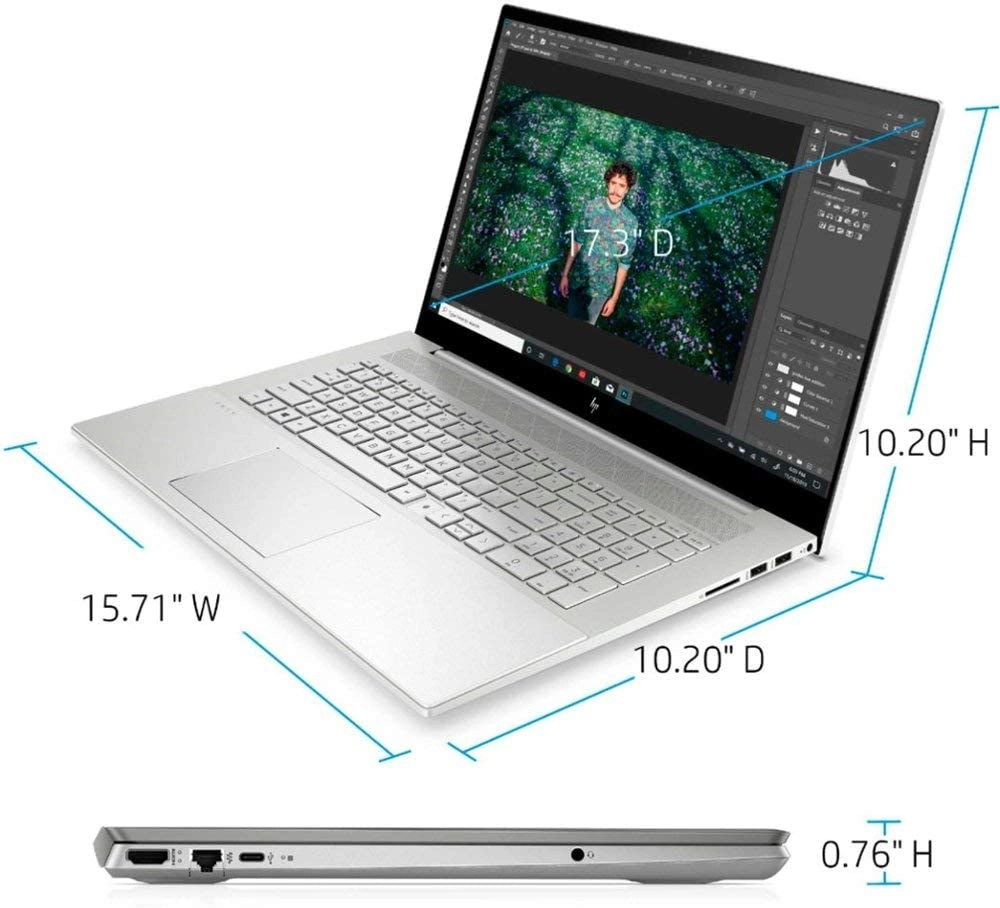 HP Envy 17t 10th Gen Dual Pro MAfee laptop image