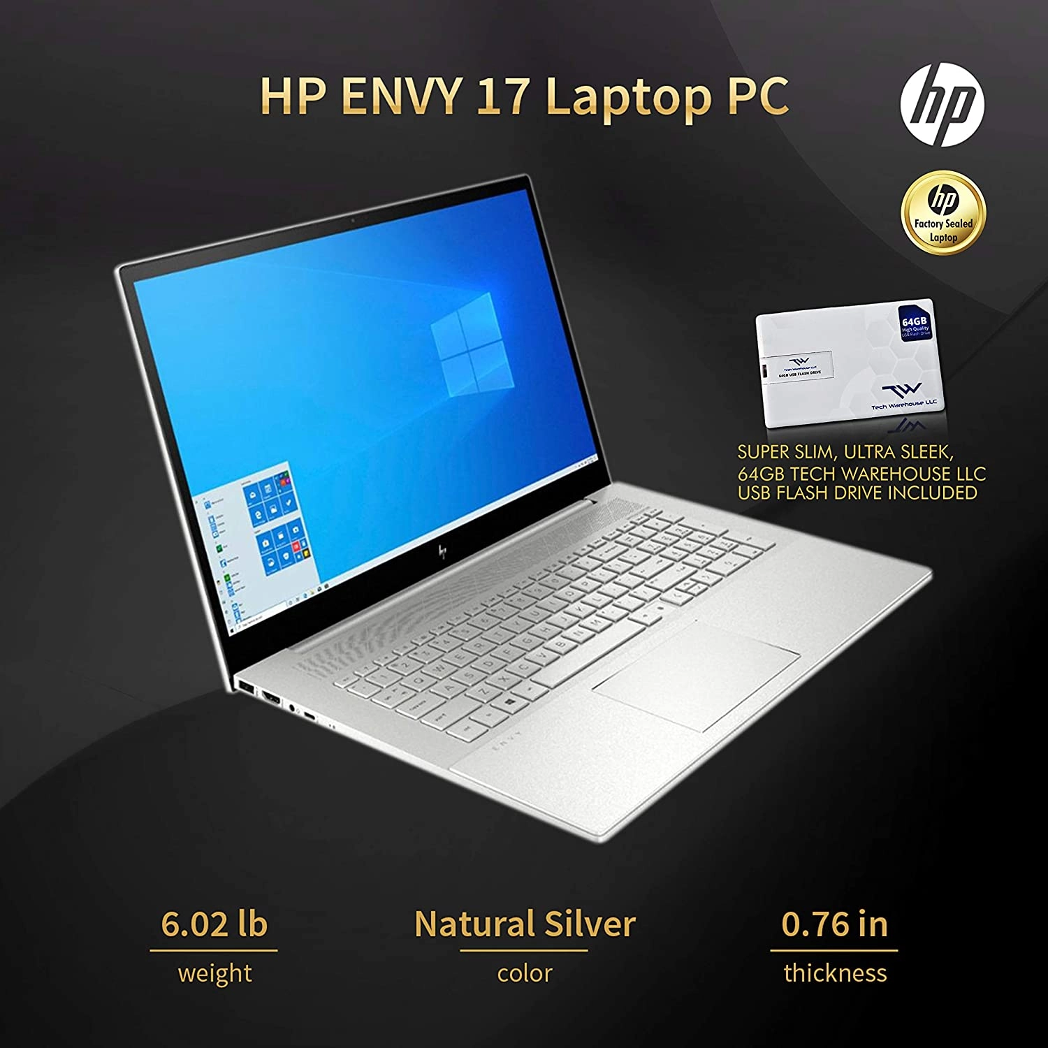 HP ENVY17TCTO laptop image