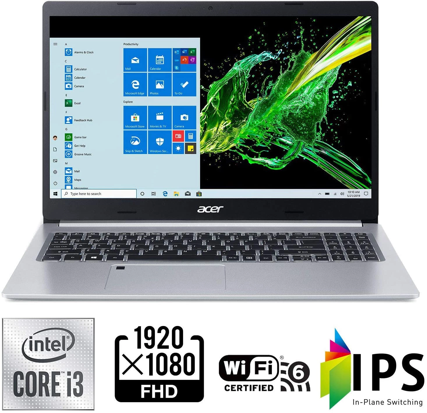 imagen portátil Acer A515-55-35SE