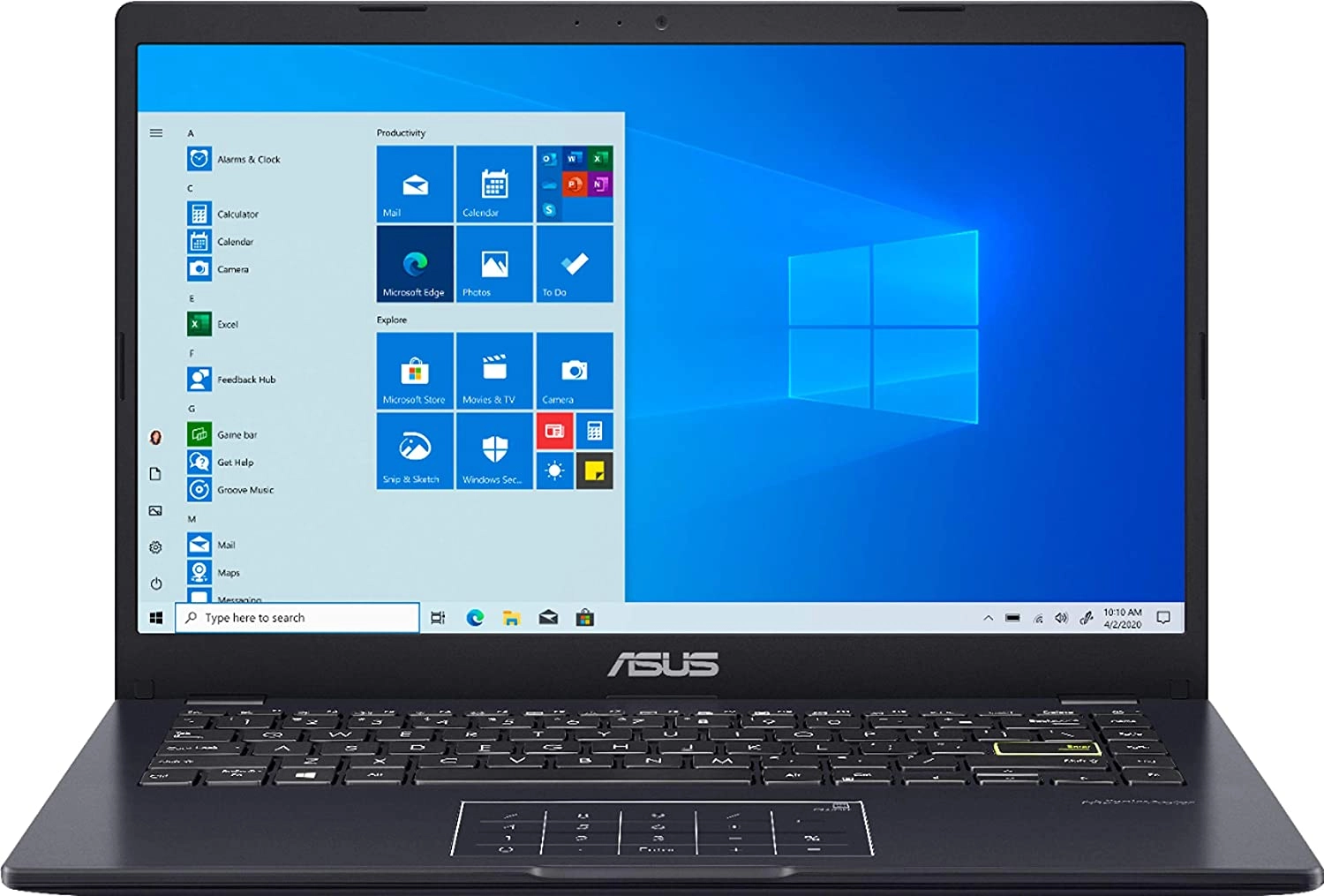 Asus E410M laptop image